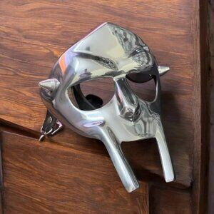 MF DOOM Mask Mad-villain Mild Steel Face Armour Hand-Forged Medieval Cosplay